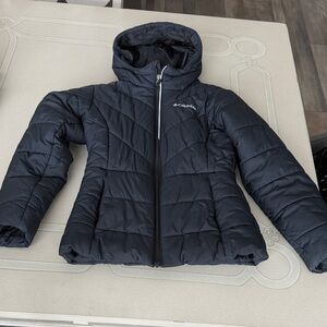 Columbia Kids Black Hooded Puffer Jacket